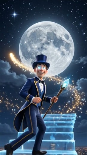 🌕 I Built a Magical Stairway to the Moon! 😱✨ | 3D Pixar Animation #Shorts