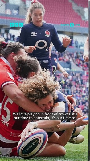 13K views · 613 reactions | “We love playing in front of crowds, it’s our time to entertain.” Ellie Kildunne on how the Red Roses are entering the Rugby World Cup tournament this year without fear, embracing both the challenge and the big crowds that come with it. | BBC Radio 5 live | Facebook