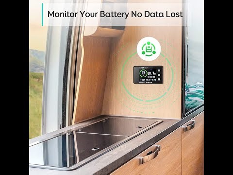 LNEX 500A Shunt Battery Monitor, 2.4" Color Screen RV Battery Monitor with 10ft Shielded Wire