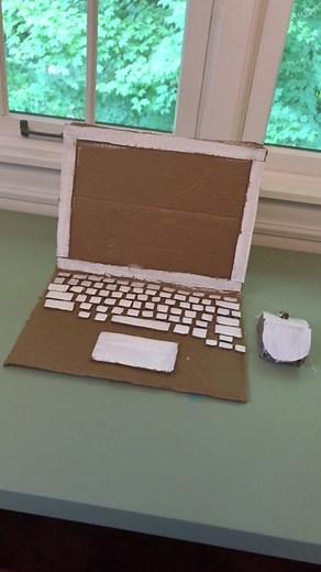 DIY Cardboard Laptop Craft Tutorial