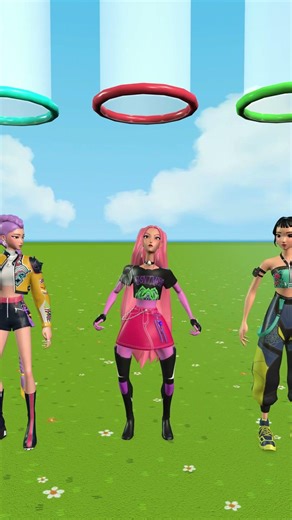 Dance or Stay Like This Forever! 😱 | Rumi, Mira & Zoey #kpopdemonhunters #kpop