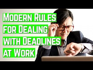 How to HANDLE pressure at work (How to DEAL with DEADLINES) | Career Advice