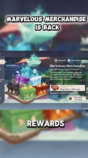 FREE Primogems Event is Back! 😱 | Marvelous Merchandise | #genshinimpact #newevent