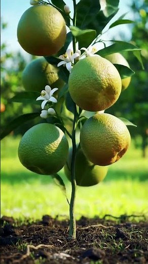 Incredible time-lapse of an orange tree growing. #oranges