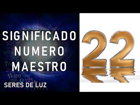 ✨Significado angelical número 22 ✨Número Maestro 22 Numerología numero 2 número angélico 222
