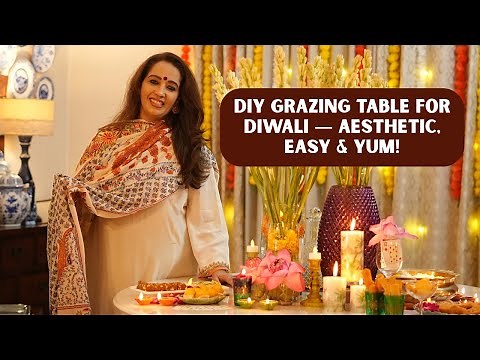 How I Created a Stunning Grazing Table for My Diwali Party | DIY Festive Table Setup Ideas 2025