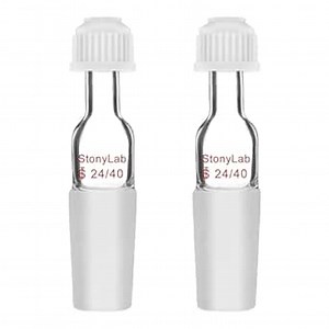 stonylab Thermometer Inlet Adapter with 24/40 Inner Joint, 80mm Height, for Distillation Apparatus