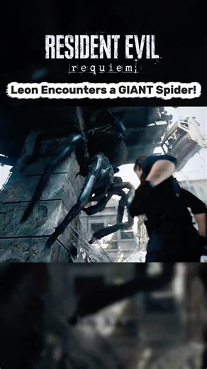 Giant Spider VS Leon Kennedy #ResidentEvil #ResidentEvilRequiem
