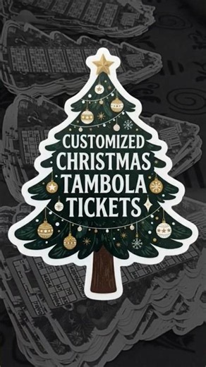 Customized Christmas Tambola Tickets