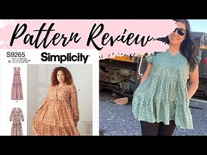 SIMPLICITY # 9265 PATTERN REVIEW~EASY SUMMER TIERED DRESS.