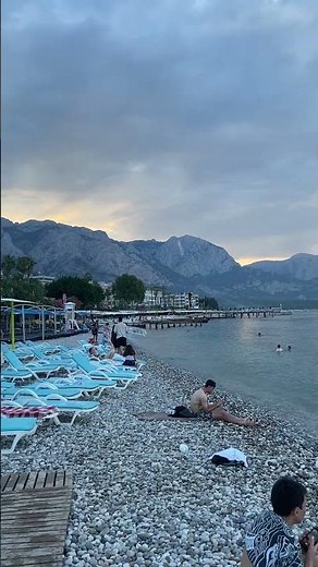 Kemer Beach Antalya 🌊 Beautiful Mediterranean Coast Short Walk #kemer #beach