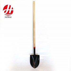 [Hot Item] Agricultural Hand Tools Metal Spades Round Point Digging Metal Garden Shovel with Handle