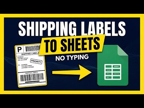 Convert Shipping Labels PDF to Google Sheets with AI | Data Extraction Automation