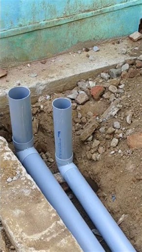 3" Waste Line &4" Toilet Pipe Work #plumbing #viral #trending #work #construction #waterlevel