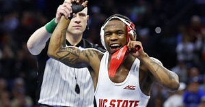 Vincent Robinson makes NC State wrestling history with National Championship