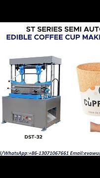 Edible Cups Making Machine|Edible Coffee Cup Making Machine|Eat Me Cup Making Machine