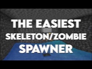 Minecraft Easiest Zombie Skeleton Mob Spawner XP Farm - Tutorial 1.21+
