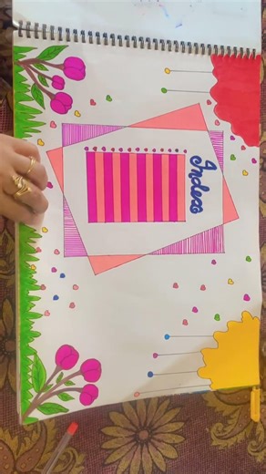 project name page#Index page# Abstract drawing#viralvideo #amazing #lovetheart #artistthoughts