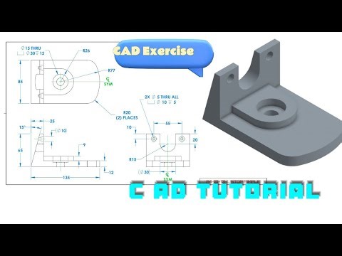 3D Mechanical Bracket Modeling Tutorial (L-Stop Simple)