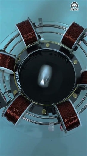 Genius builds DIY UFO! Watch this metal egg levitate and spin in a magnetic field?