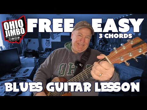 Easy 3-Chord Acoustic Guitar 🎸 Learn the Blues in Minutes - Lesson 🎶