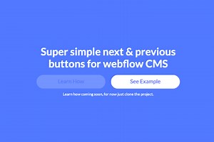 Next/Previous for Blogs (CMS) - Webflow