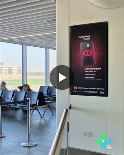 #hsbc #marketing #advertising #brandcampaign #airportmedia | London City Airport Media Sales