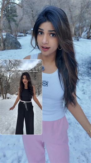Mouneesha Chowdary 🎀 on Instagram: "Nannu tags chesi chesiiii naalo unna snow Akka ni nidralepaaru 😒 #texas #snow #telugu telugunri Utah snow Akka Dallas Utah snow storm"