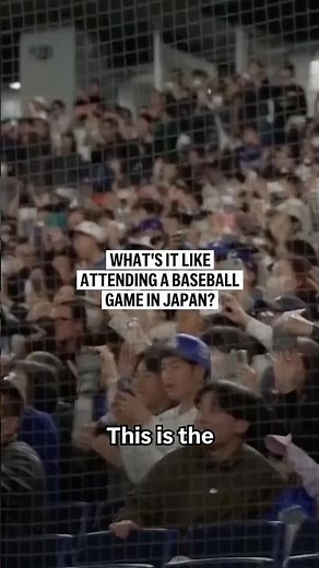 What's it like attending a baseball game in Japan?