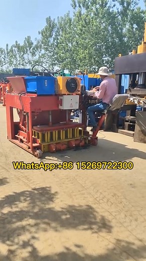 Vibrated Hollow Paver Solid Brick Making Mobile Machine Egg Laying Cement Concrete Hollow Block Production Line #movableblockmachine | 高猛