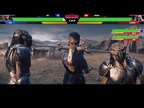 Dek vs Njohrr WITH HEALTHBARS ⚡️ Final Fight Scene - Predator Badlands (2025)