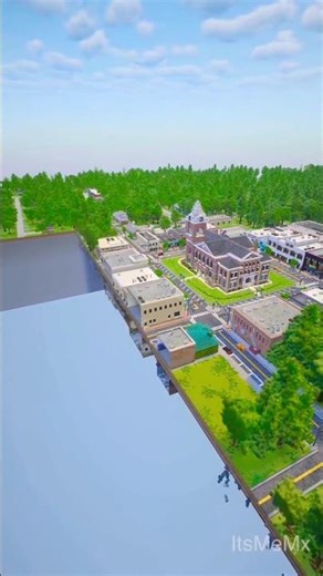 I built a MODERN CITY in Minecraft! 🏙️💎 #Shorts