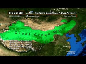 Science Bulletins: China's "Great Green Wall"—A Dust Antidote? #datavisualization