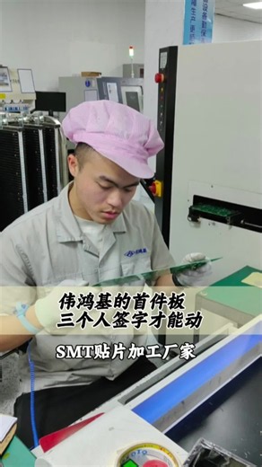 伟鸿基的首件板，三个人签字才能动