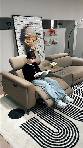 Electric Recliner Sofa With Wireless Charging