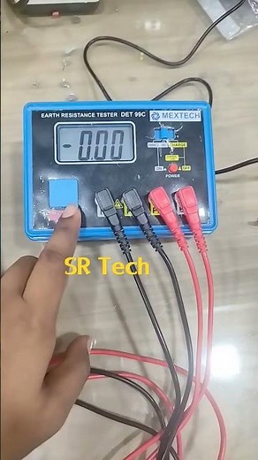Digital Earth resistance tester. How to use Earth tester. #earth #resistance #tester #srtech