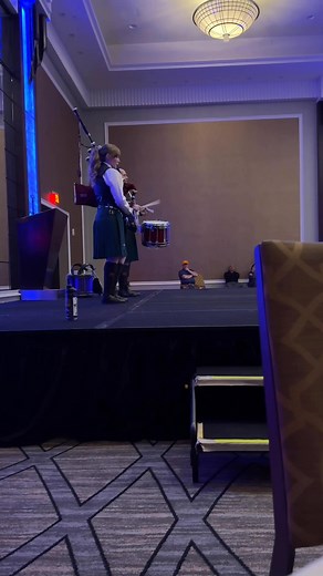 11K views · 214 reactions | Up next was Robyn Mckay and lead drummer, Stephen Creighton from St. Laurence O’Toole Pipe Band | Ulster Scottish Pipe Band | Facebook