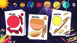 Solar System Cut and Paste Craft Bundle: Planet & Astronaut (PDF) - Etsy Australia