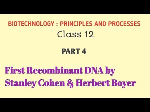 #Biotechnology :Principles and processes #rDNA First Recombinant DNA by Cohen and Boyer