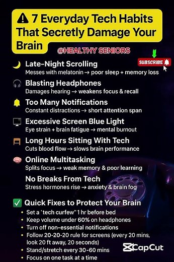 👉 7 Everyday Tech Habits That Damage Your Brain (And How to Fix Them!)