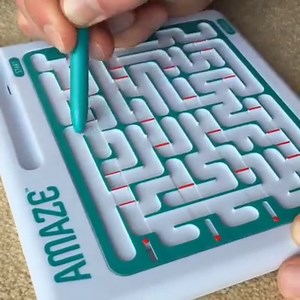 Amaze from @Thinkfun is a maze that changes every time you play! Players must navigate this maze game using the attached stylus, pushing open movable gateways. There are 16 ways to set gates to make completely different mazes and they are progressively harder Distributed in UK by @coiledspringgames You can buy this game here http://geni.us/amaze | TheDadLab