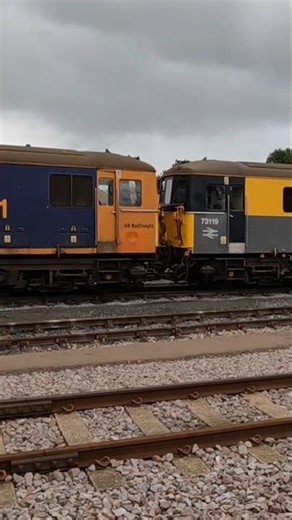 A swarm of Class 73's at Tonbridge West Yard resting between duties.