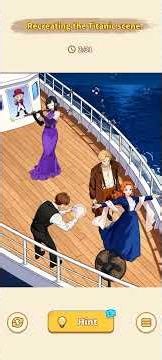 Brain Puzzle 2: Logic Twist Level 117 Titanic Recreating the Titanic scene.