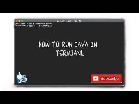 How to run java in terminal (Macos)