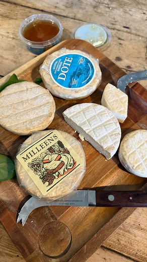 Milleens is credited with being Ireland’s original farmhouse cheesemakers (post-industrialization). Veronica and Norman Steele purchased the farm, located near Eyeries on the Beara Peninsula in southwest Ireland in 1974. Veronica had already been making cheese, but experimenting with the conditions and terroir of the West Cork area led her to make their signature washed rind cheese from the milk of one cow. The increasing popularity allowed for their growth, purchasing more cows. Many of the pro