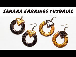 Click To Find Out How To Make Polymer Clay Hoop Earrings!