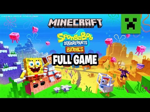 Minecraft x SpongeBob SquarePants Biomes DLC Full Playthrough | Minecraft Bedrock