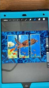how to split one photo into three separate rectangles and then create a cool 3D effect