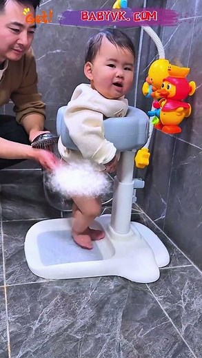 Non-Slip Baby Bath Support Stand – Safer Standing Support for Baby Bath Time #BabyBath #Baby