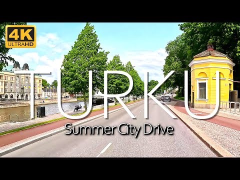 Turku Summer City Drive - Summer Drive Through Finland’s Historic City